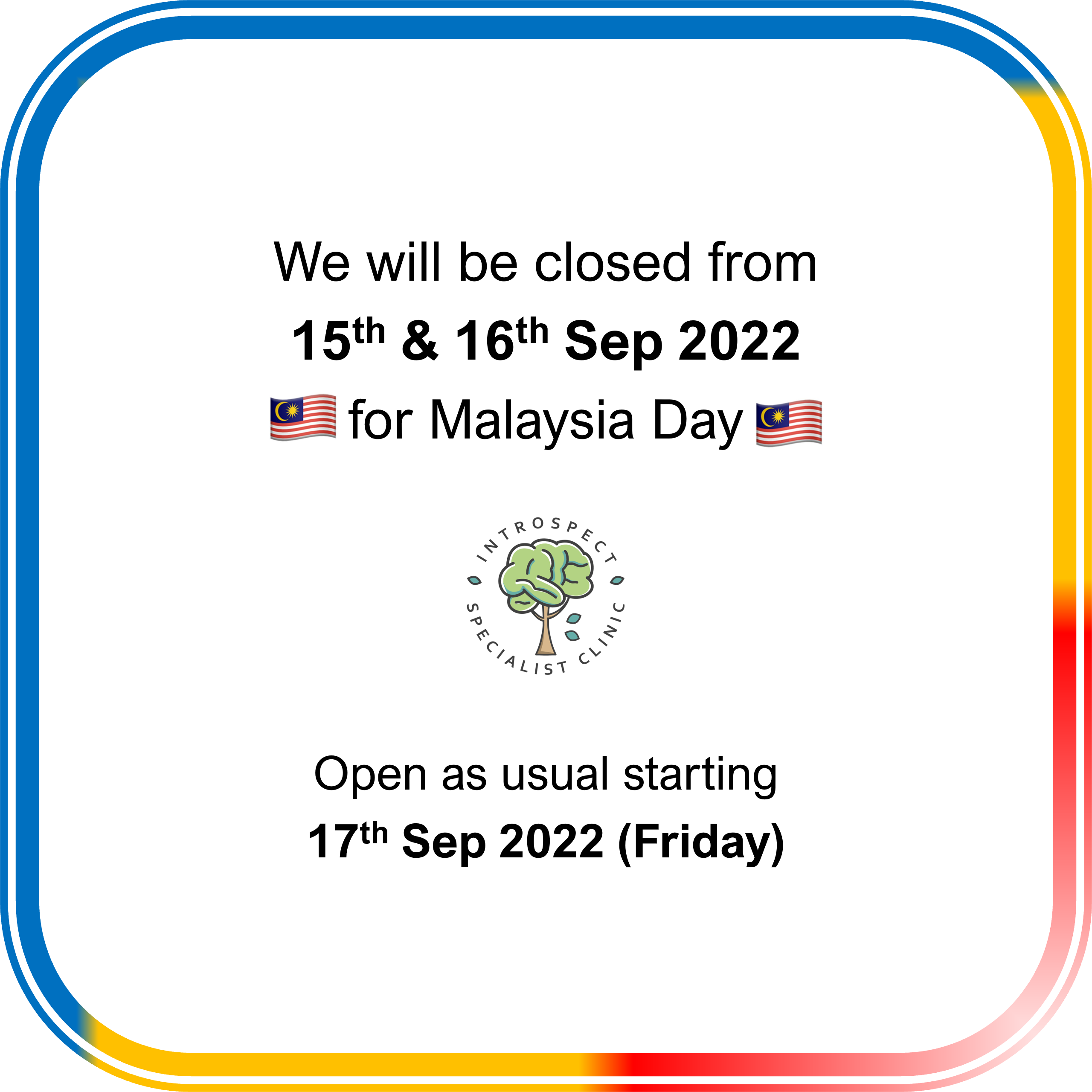 You are currently viewing Closed on 15th & 16th September