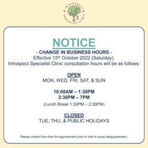 Read more about the article Change in Business Hours