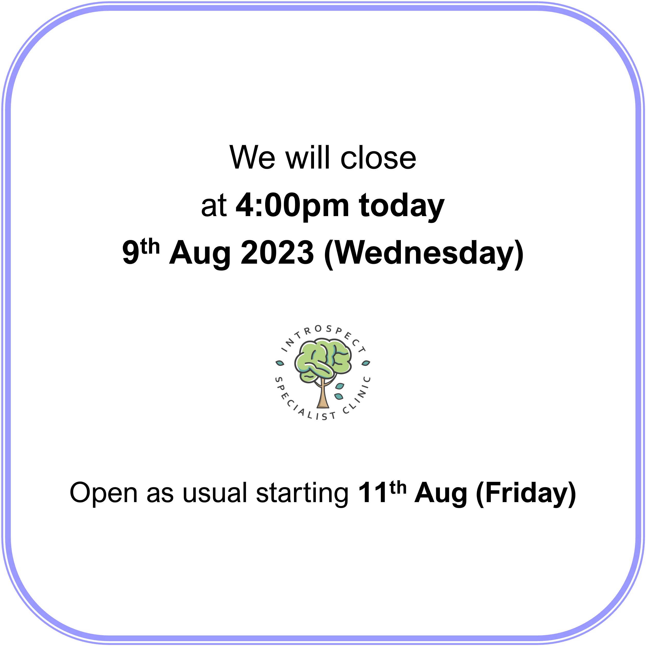 You are currently viewing Close at 4pm Today, 9th Aug